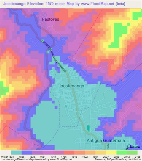 Elevation of Jocotenango,Guatemala Elevation Map, Topography, Contour