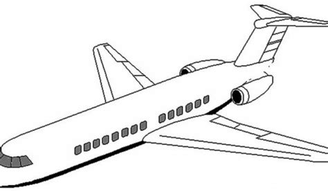 Boeing Airplane Pages Printable Coloring Pages