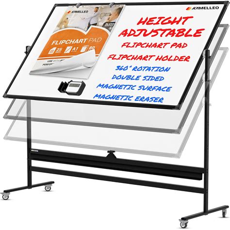 Buy Rolling Magnetic Whiteboard 48 x 36 - Large Portable Dry Erase ...