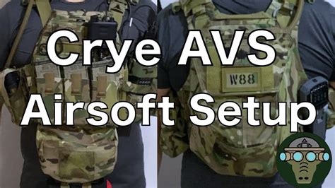 Crye AVS setup for airsoft - YouTube