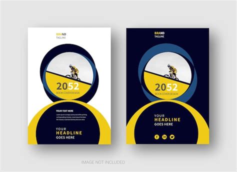 Premium Vector | Creative modern yellow book cover design