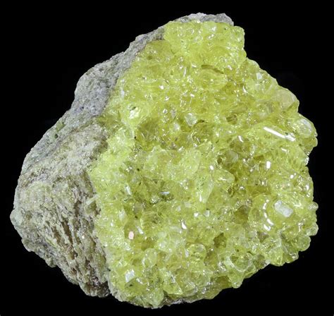 3.1" Sulfur Crystals on Matrix - Bolivia (#51577) For Sale - FossilEra.com