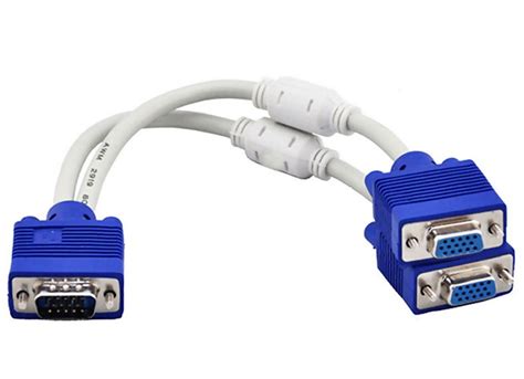 20cm Premium VGA Splitter Y-Cable (Male to 2x Female)