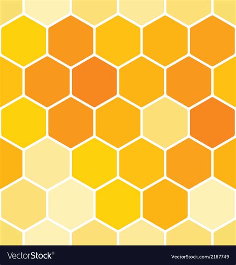 Seamless honeycomb pattern Royalty Free Vector Image