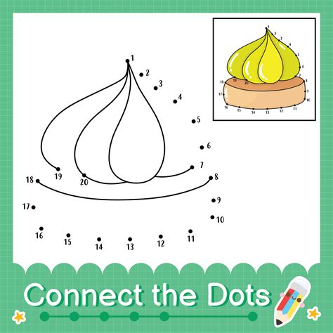 Connect the dots counting numbers 1 to 20 puzzle worksheet with cookie ...