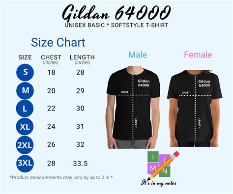 Gildan 64000 Size Chart T-shirt Size Chart Gildan 64000 Singapore | kumarindustriesagro.com