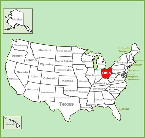 Map Of Ohio And Surrounding States - Printable Map