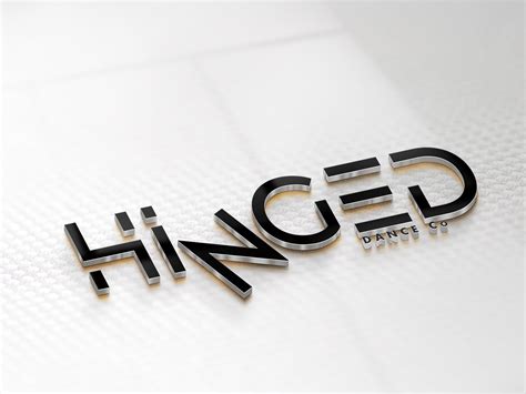 Dribbble - Hinged Dance Co (Professional Dance Club Logo 3D Mockup ...