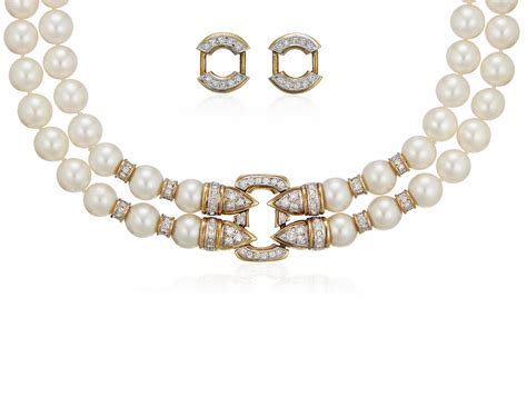 TIFFANY & CO. CULTURED PEARL AND DIAMOND NECKLACE, | Christie’s