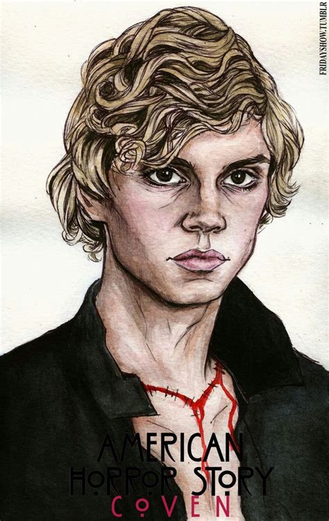 Evan Peters- Kyle Spencer AHS: Coven | American horror story art ...