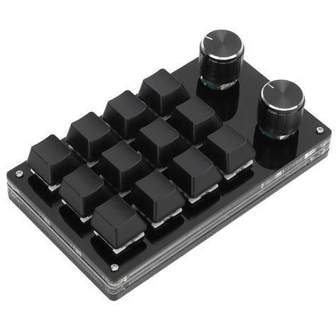 Buy One Handed Programmable Mechanical Keyboard, 12 Keys RGB Programmable Macro Keyboard with ...