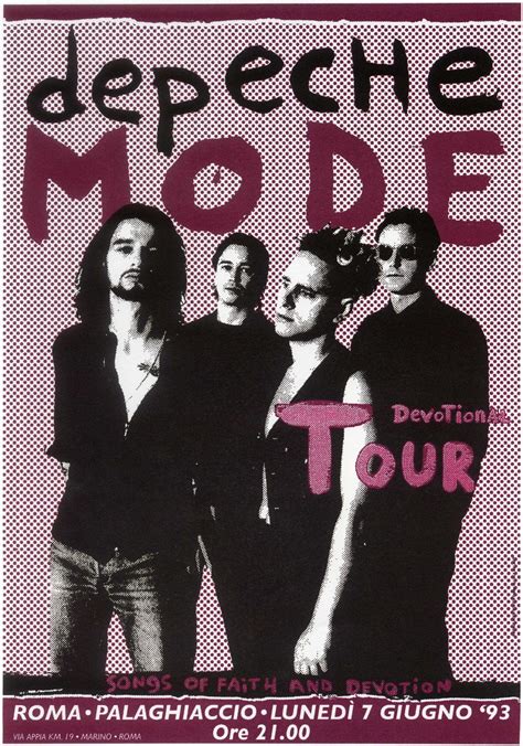 Depeche Mode. My favorite tour poster | Depeche mode, Carteles de concierto, Concierto