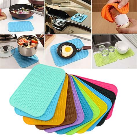 Windfall Silicone Trivet Pot Mat for Countertop Trivest Pads Heat Resistant Table Placemats ...