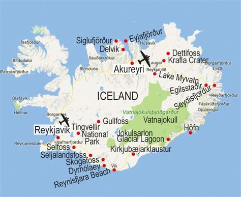 Walk Map Iceland