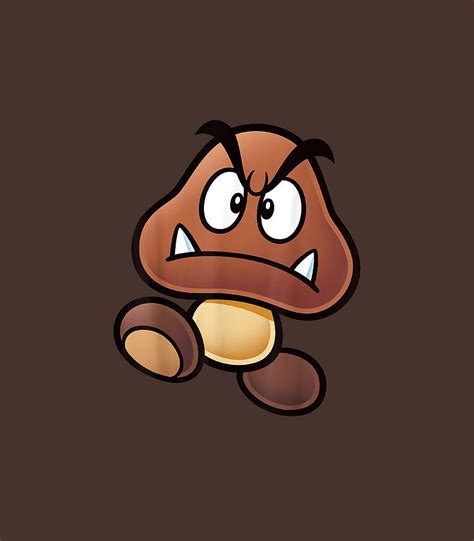 Super Mario Goomba Big Face Digital Art by Arya Gaia - Pixels