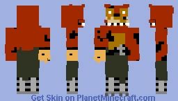 Twisted Foxy Minecraft Skin