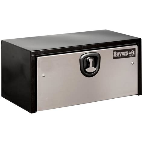 30 Gloss Black Carbon Steel Underbody Truck Tool Box-1703703 - The Home Depot