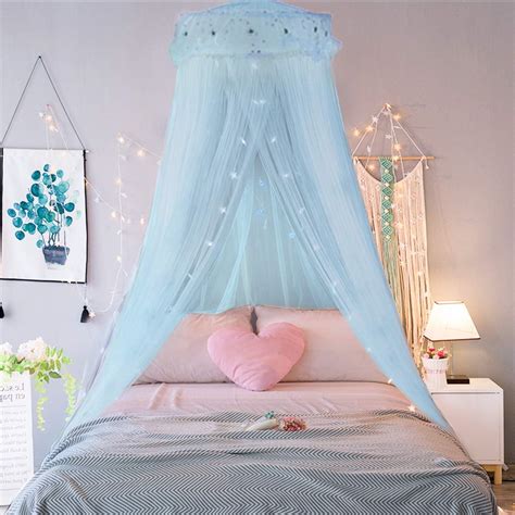 Amazon.com: Jeteventy Bed Canopy for Grils, Princess Bed Curtain Net ...