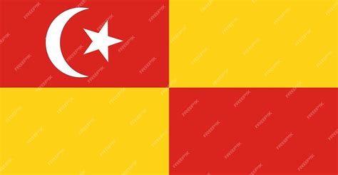 Premium Vector | Bendera Negeri Selangor Flag