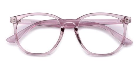 Claire Geometric Eyeglasses in Purple - Sllac