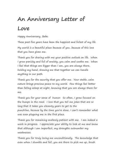 50 Romantic Anniversary Letters (for him or her) ᐅ TemplateLab | Anniversary quotes for him ...