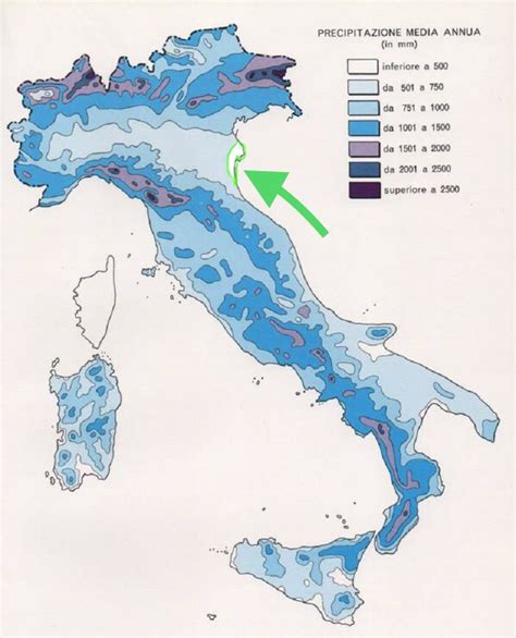 Average annual rainfall in Italy : r/MapPorn