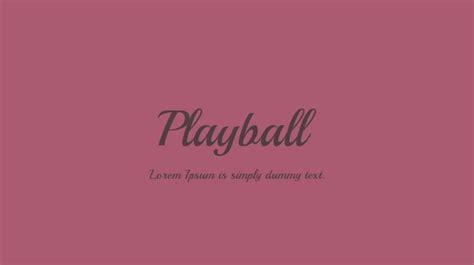 Playball Font Family : Download Free for Desktop & Webfont