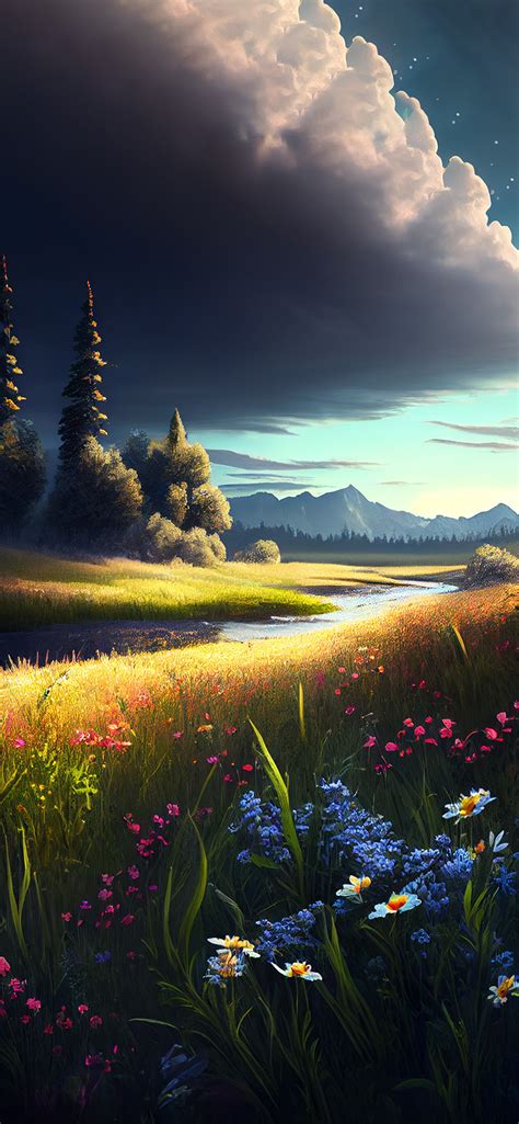 Meadow & River Aesthetic Wallpapers - Meadow Wallpaper iPhone