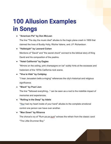 Examples Of Allusion