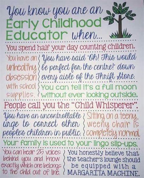 You know you are an Early Childhood Educator when...... | Early childhood education quotes ...