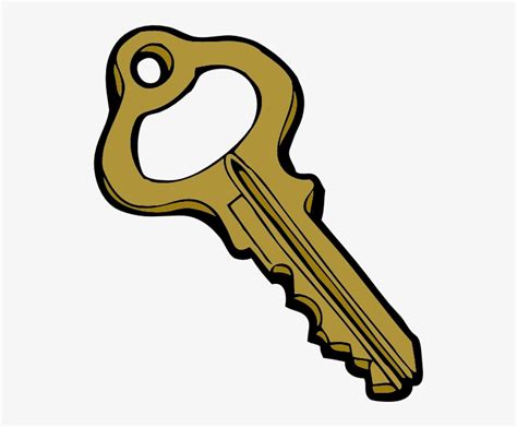 Gold - Key Clipart Transparent PNG - 522x597 - Free Download on NicePNG