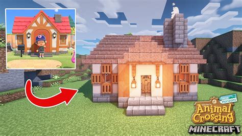 Animal Crossing Starter House in Minecraft! - YouTube