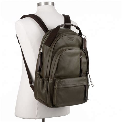 Coach Thompson Leather Backpack in Brown for Men | Lyst