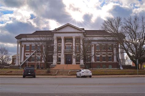 Montague County Texas Courthouse Under Renovation Photograph by Gaby ...