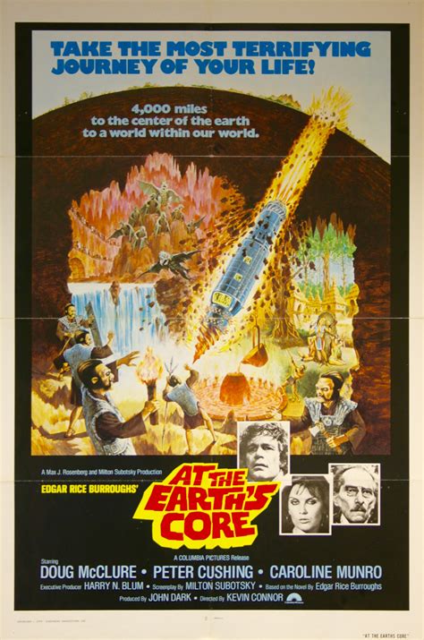 At The Earth's Core Movie Poster - Rare Film Poster