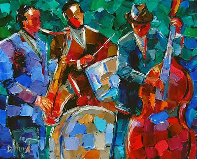 Daily Painters Abstract Gallery: Abstract Jazz Musicians Painting ...