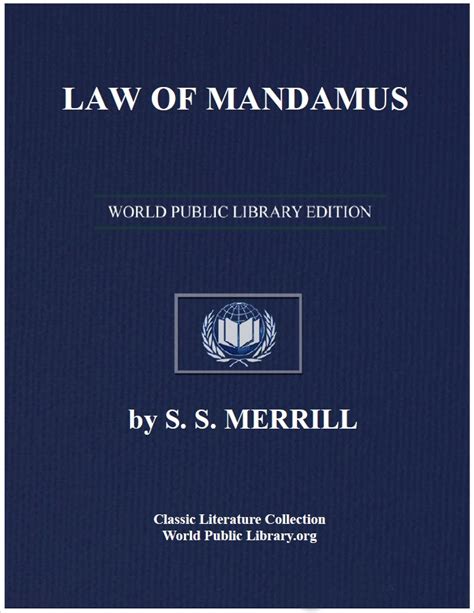 The Writ of Mandamus