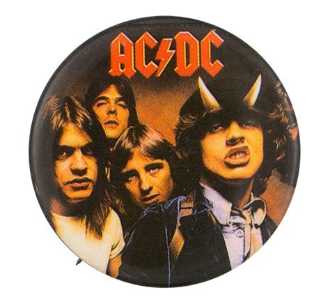 AC/DC Highway To Hell Group | Busy Beaver Button Museum