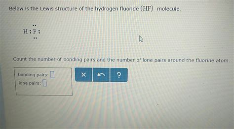 Hydrogen Fluoride Lewis Structure