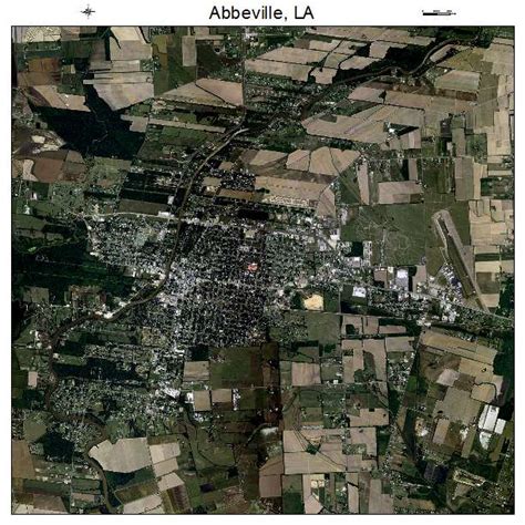 Aerial Photography Map of Abbeville, LA Louisiana