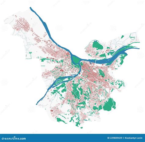 Outline Belgrade Skyline With Landmarks. Cartoon Vector | CartoonDealer ...