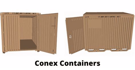 Conex Shipping Containers Sizes