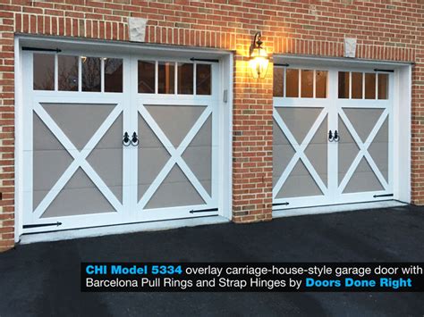 Doors Done Right – Garage Doors and Openers – CHI Model 5334 Overlay-Style Carriage House Garage ...