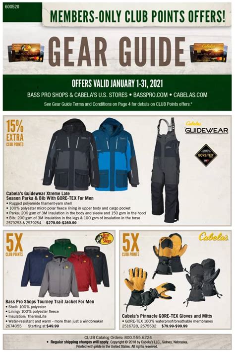 Bass Pro Shops Gear Guide Sale Jan 01 – Jan 31, 2021