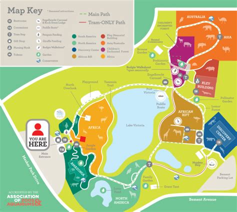 Mesker Park Zoo & Botanic Garden Map and Brochure (2018 - 2023) | ThemeParkBrochures.net