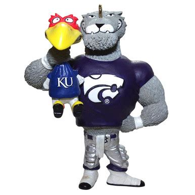 Kansas State Wildcats Mascot Choke Rival Ornament - Sports Unlimited