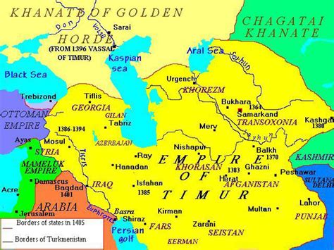 Iran Politics Club: Iran Historical Maps 8: Kharazm-Shahid Kingdom, Mongol Occupation, Timurids