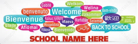 Many Language Welcome Back Banner