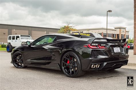 Chevrolet Corvette C8 Stingray Black Vossen HF-5 Wheel | Wheel Front