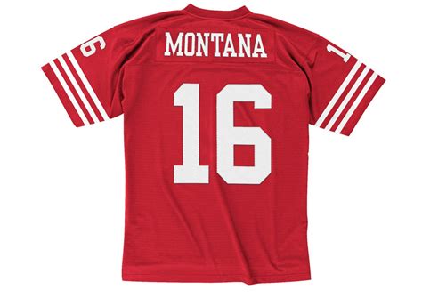 Joe Montana Jersey | San Francisco 49ers Throwback Mitchell & Ness Red